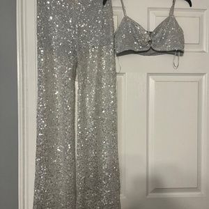 Sequin Set Top and Bottom